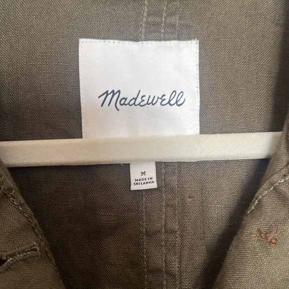 Madewell Linen Oversized Duster Coat size: medium - Picture 7 of 9